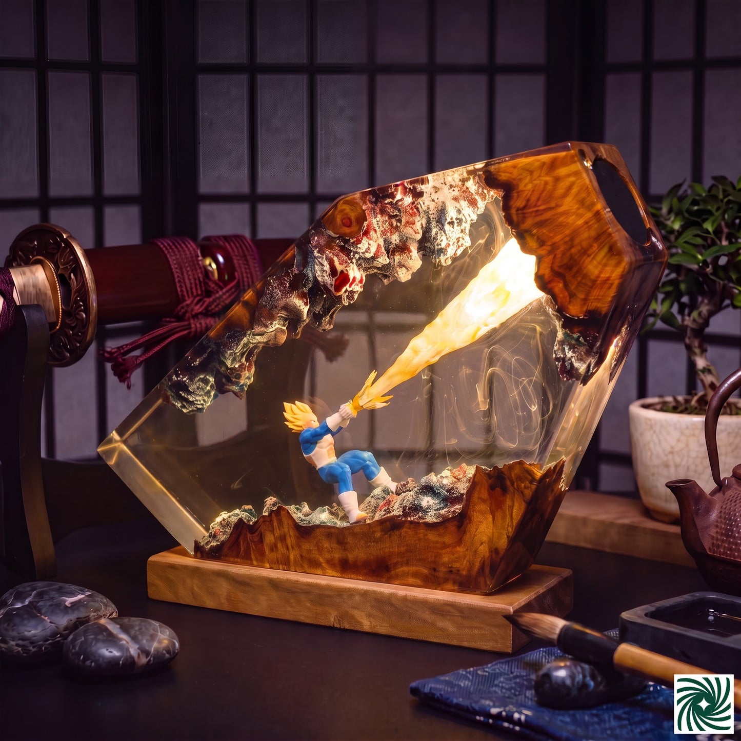 Vegeta Resin Lamp