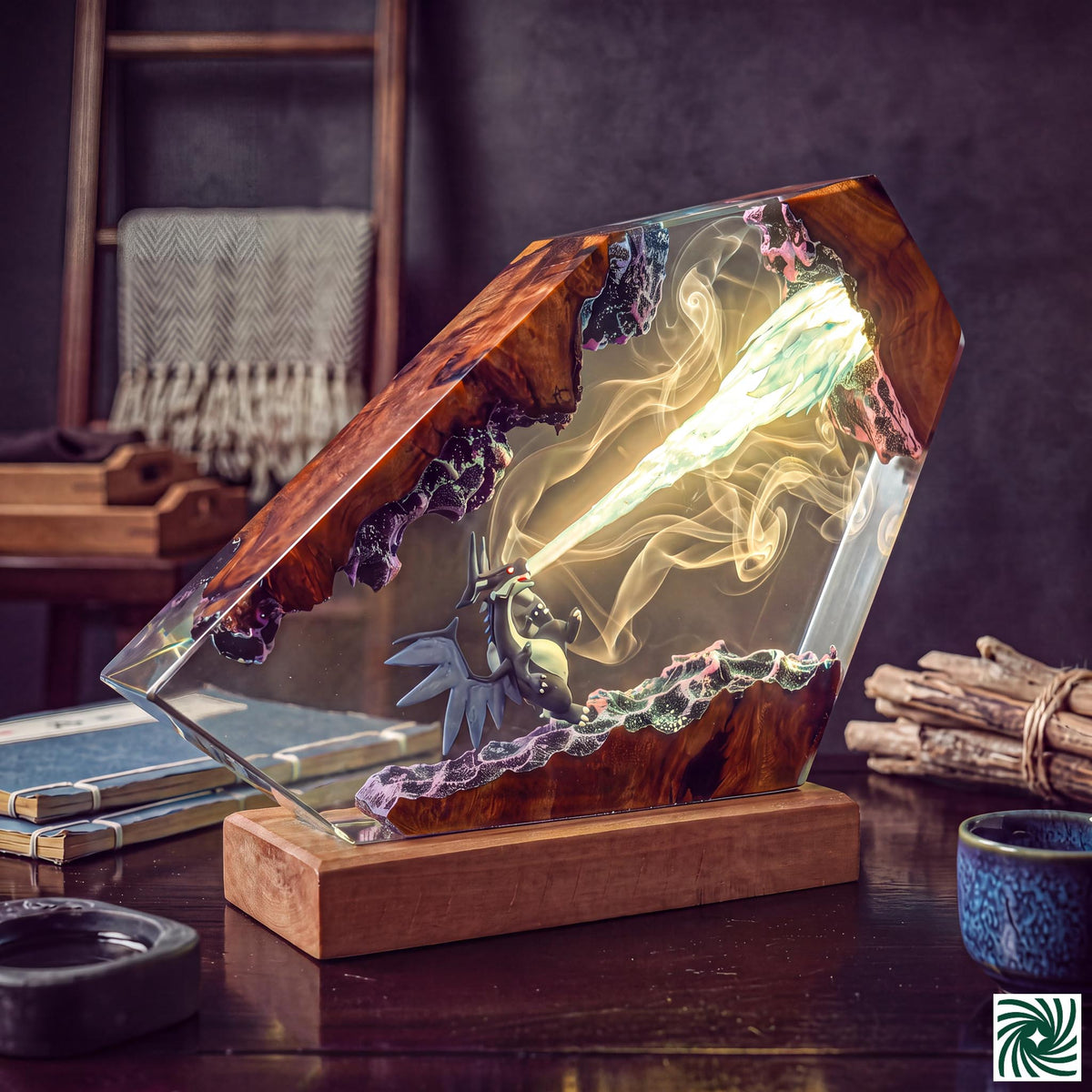 Mega Charizard X Resin Lamp