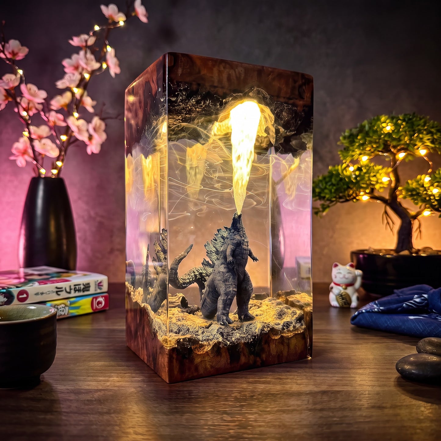 Godzilla 3 Resin Lamp