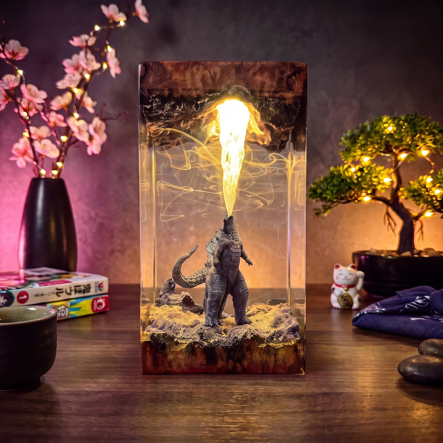Godzilla 3 Resin Lamp