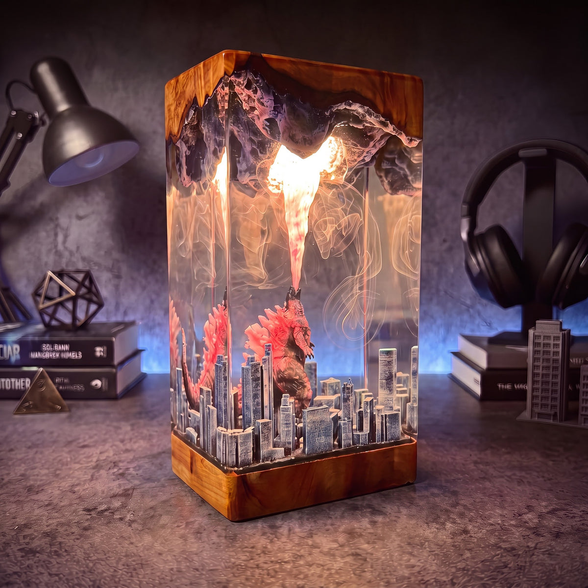 Godzilla 4 Resin Lamp