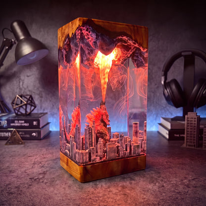 Godzilla 4 Resin Lamp