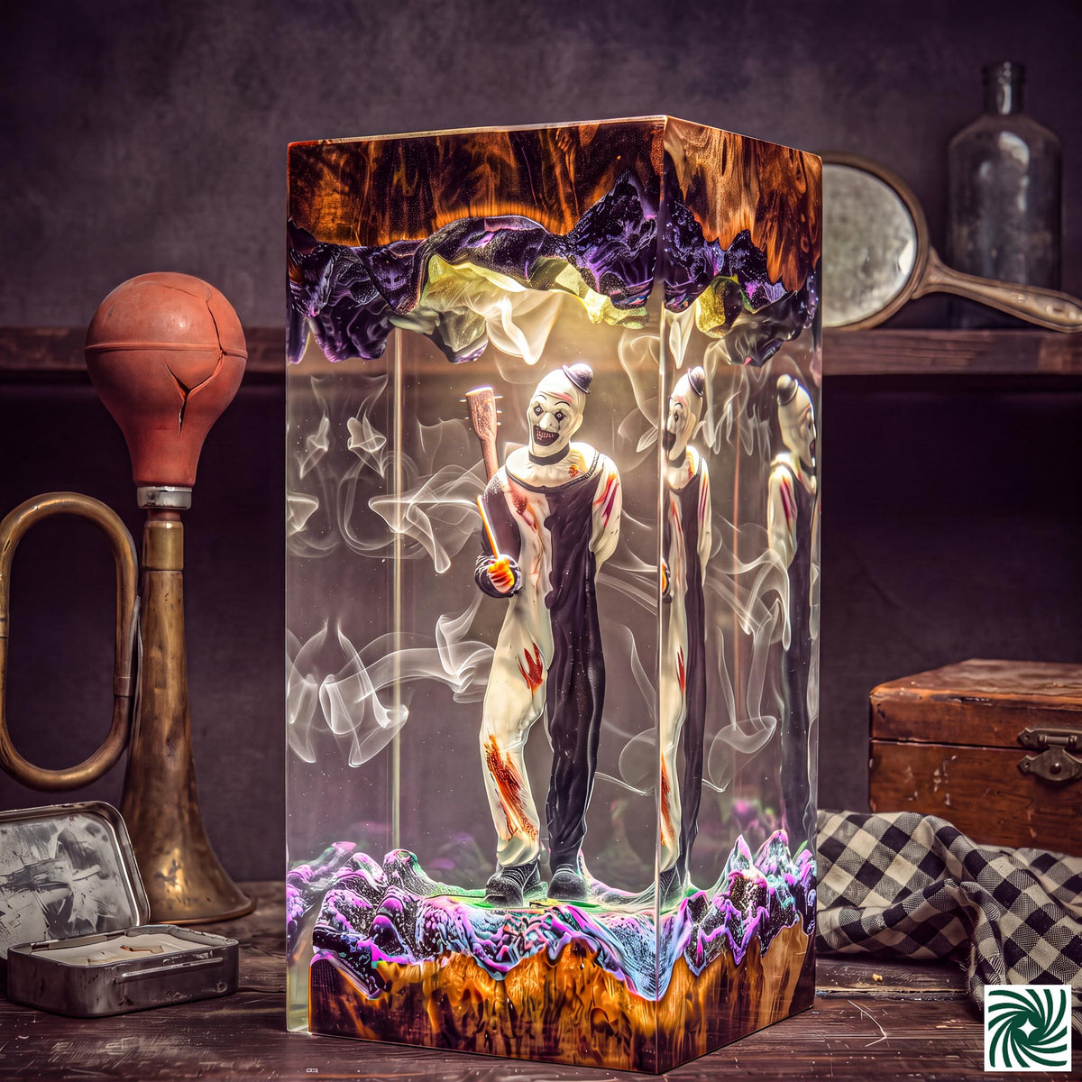 Art the Clown Resin Lamp