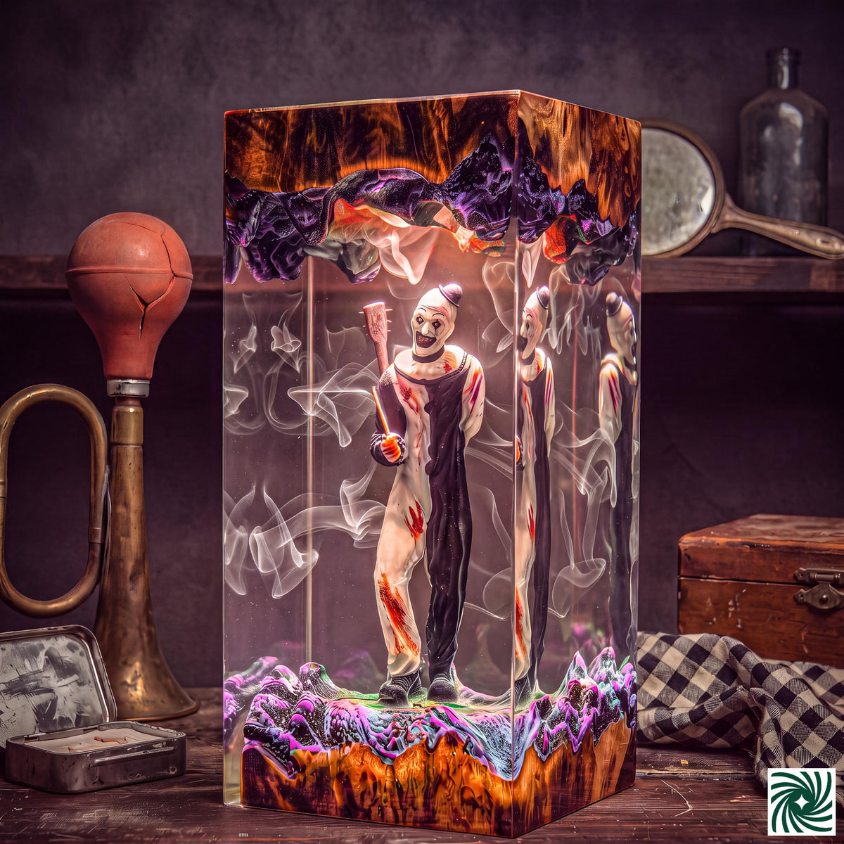 Art the Clown Resin Lamp