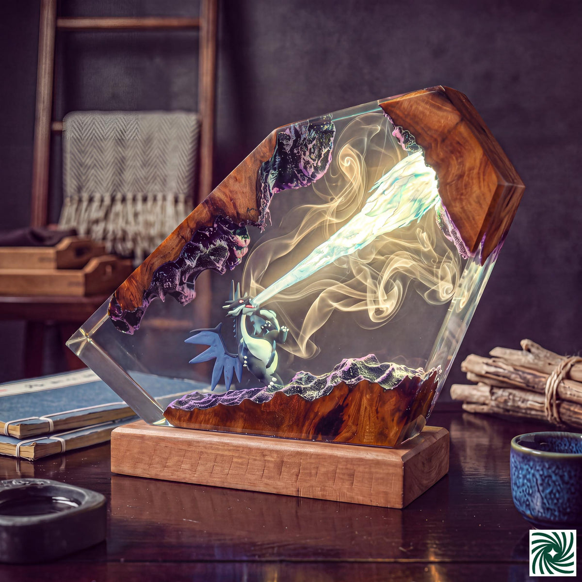 Mega Charizard X Resin Lamp