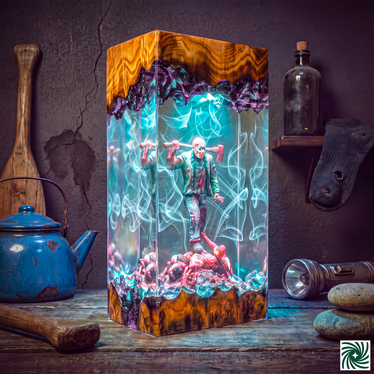Jason Voorhees Resin Lamp