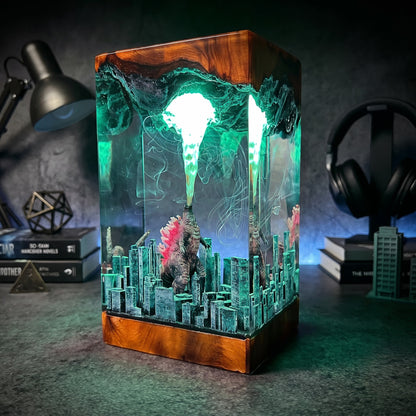Godzilla 4 Resin Lamp