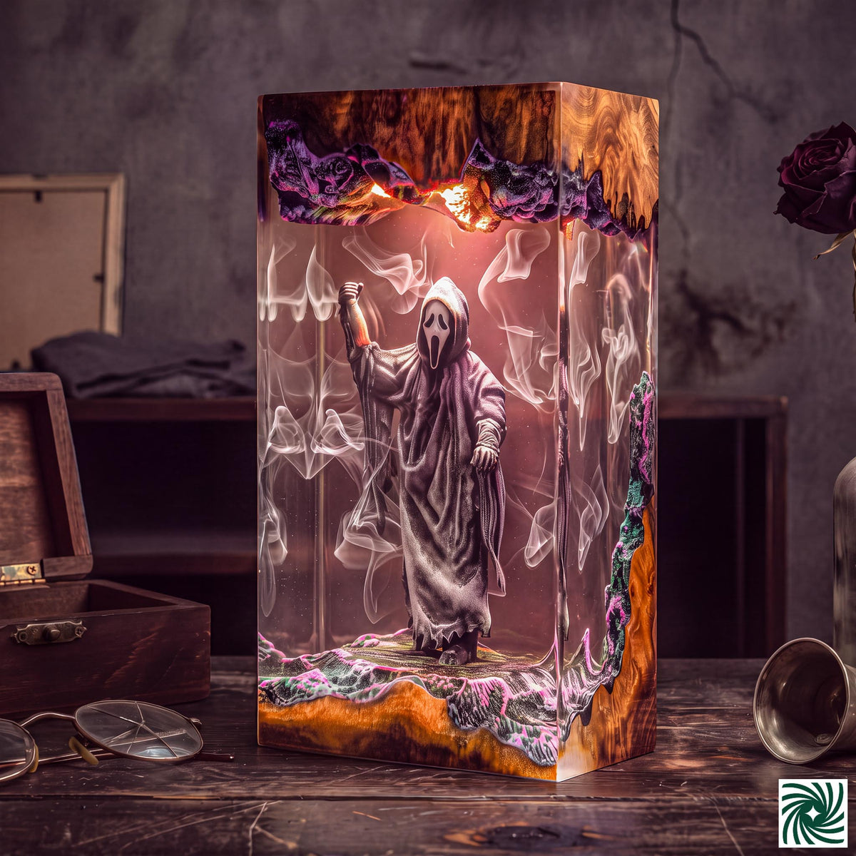 The Scream Resin Lamp