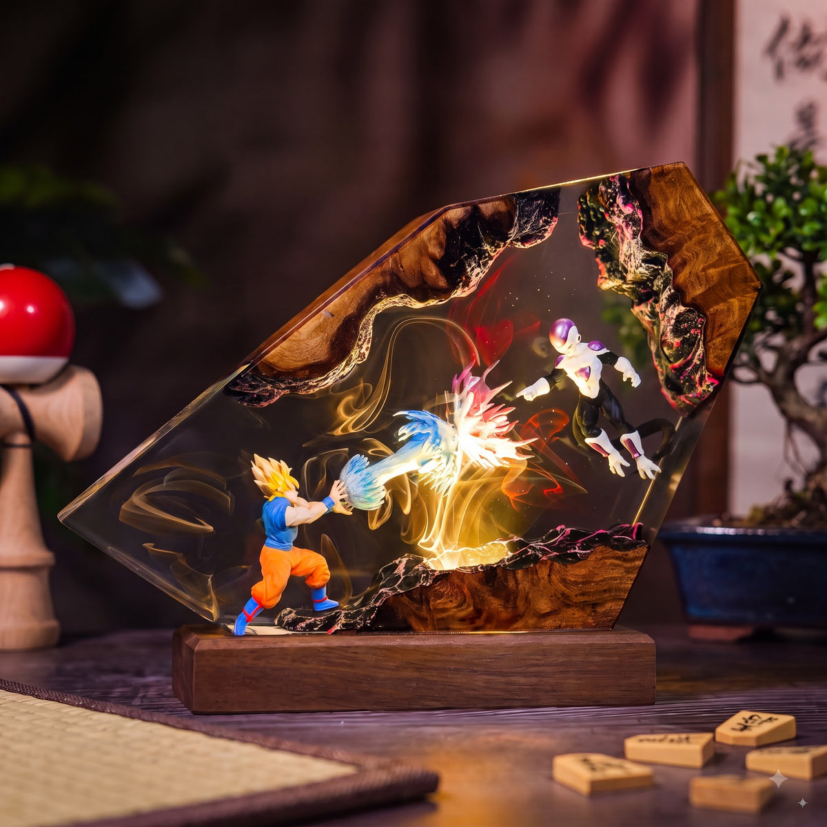 Goku vs Frieza Resin Lamp