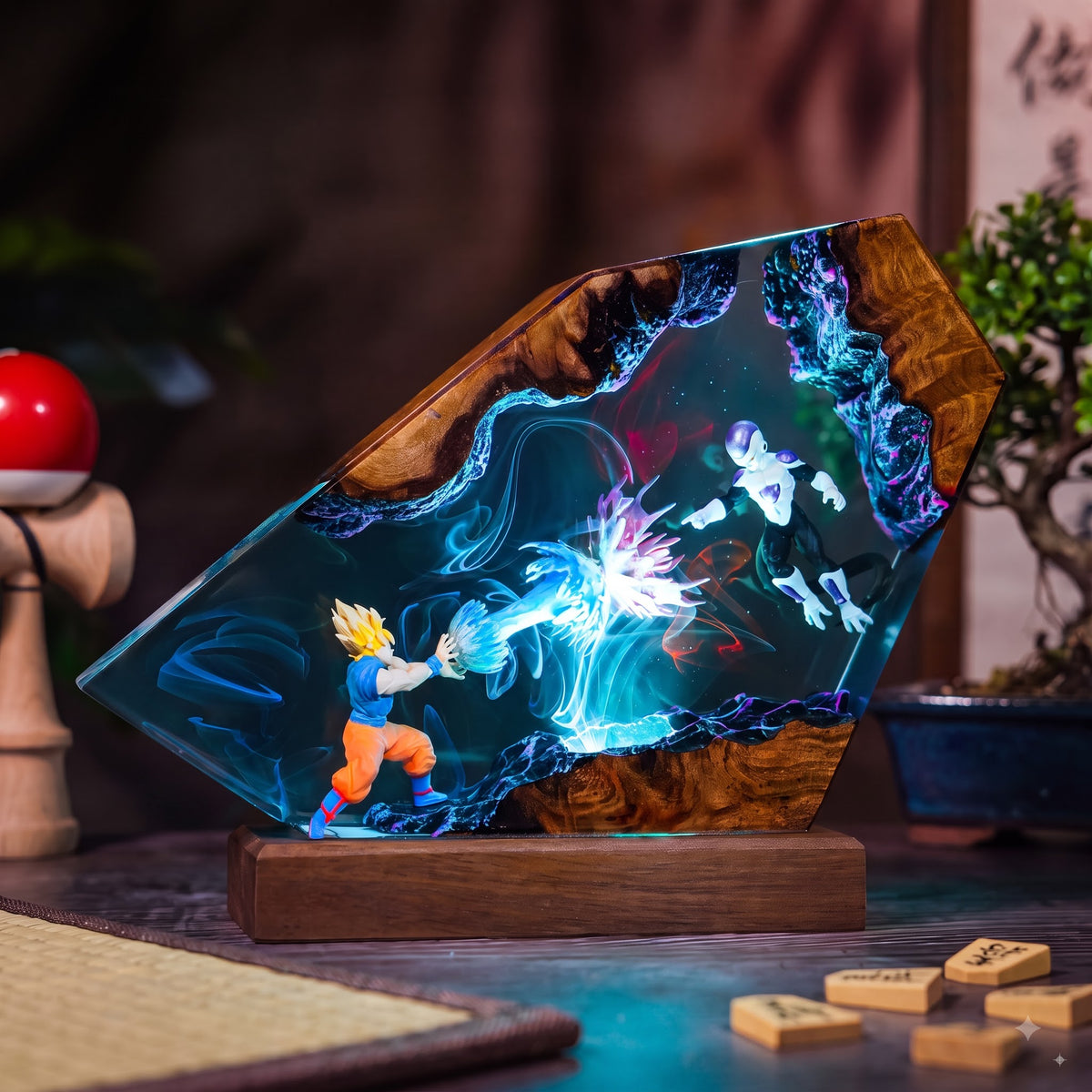 Goku vs Frieza Resin Lamp