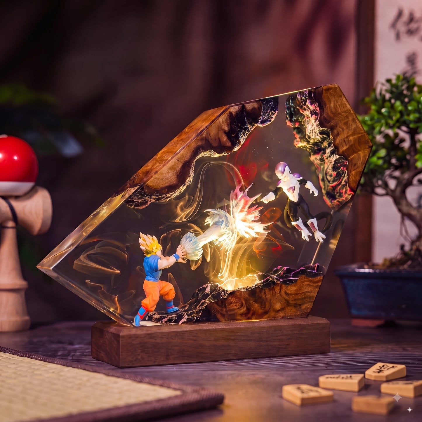 Goku vs Frieza Resin Lamp