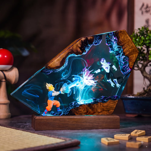 Goku vs Frieza Resin Lamp