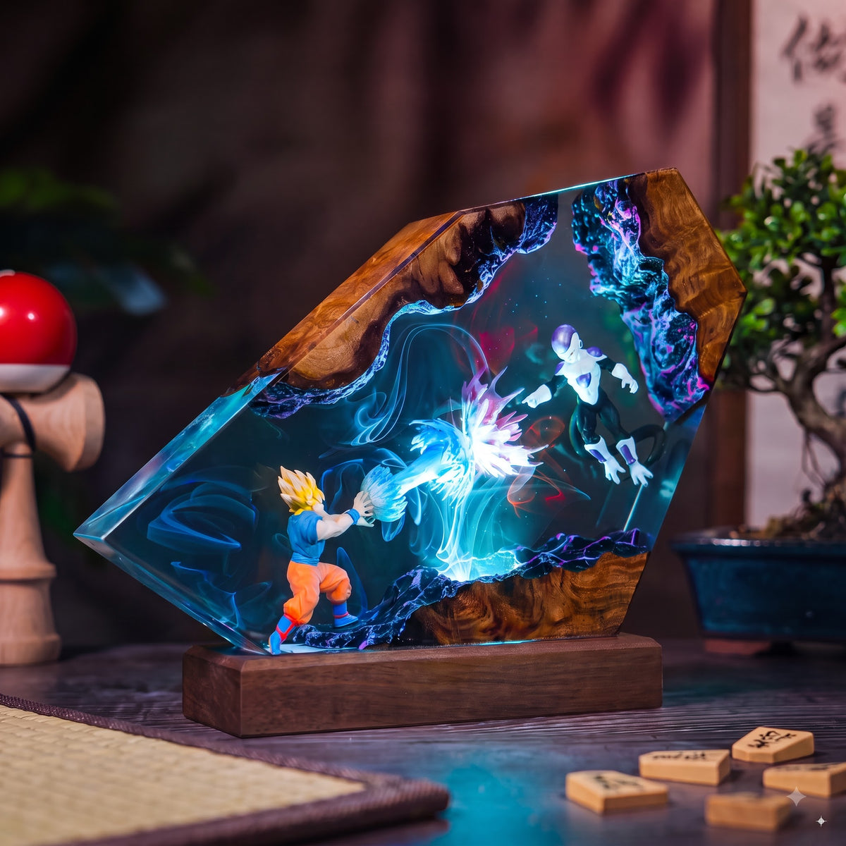 Goku vs Frieza Resin Lamp