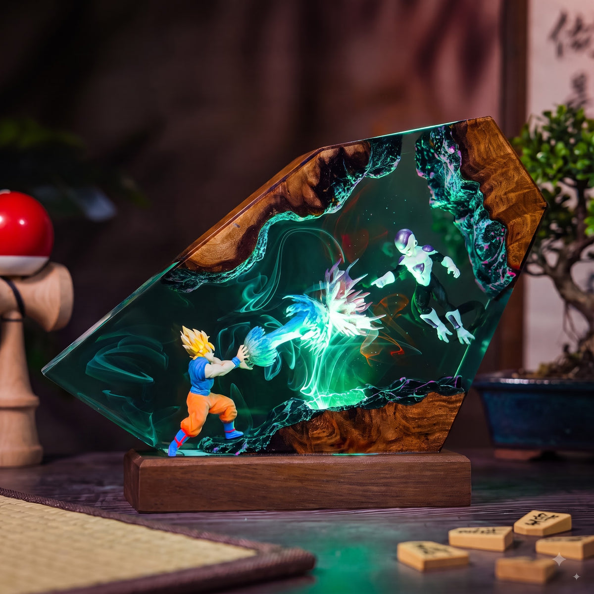 Goku vs Frieza Resin Lamp