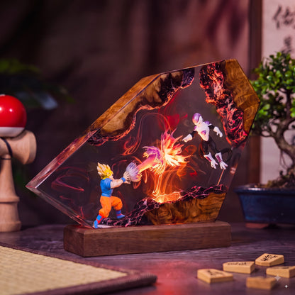 Goku vs Frieza Resin Lamp