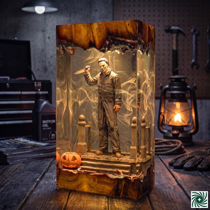 Halloween Resin Lamp