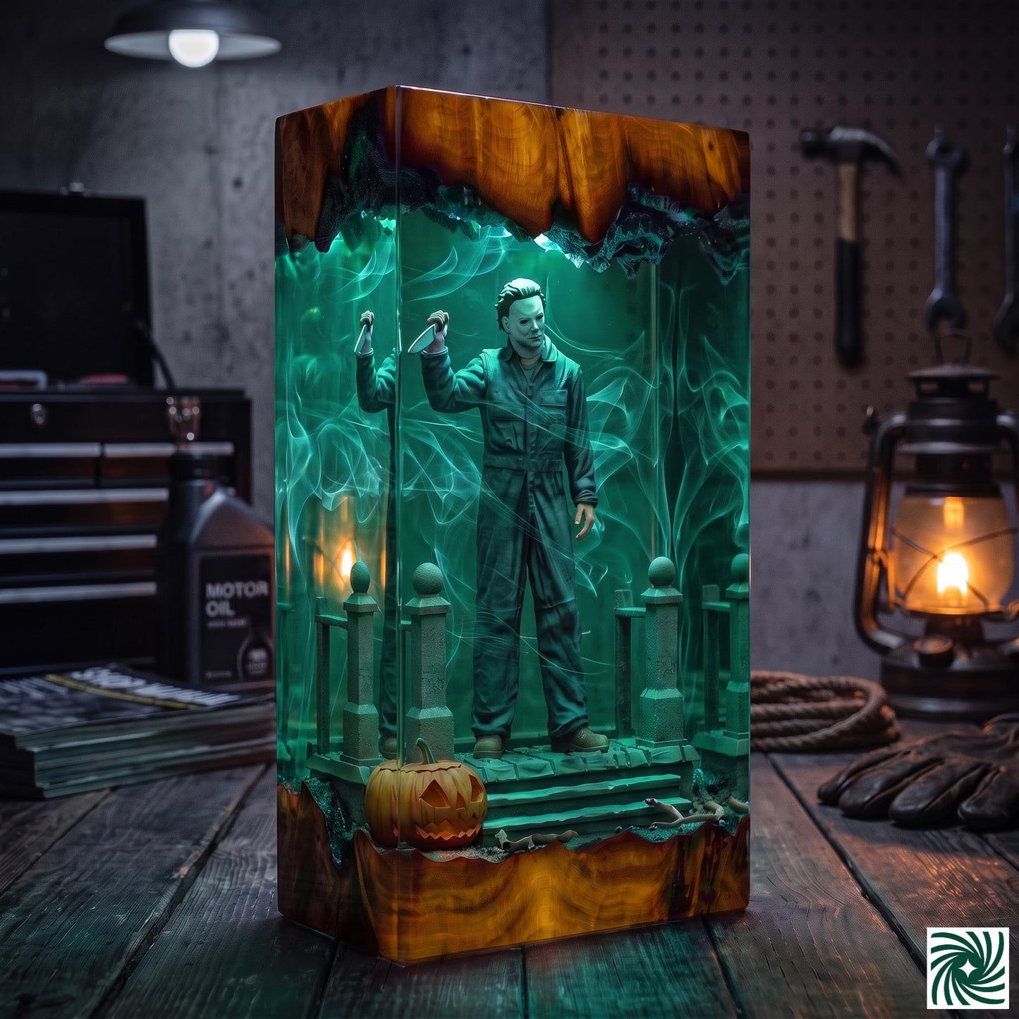 Halloween Resin Lamp