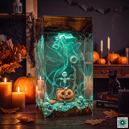 Halloween Resin Lamp