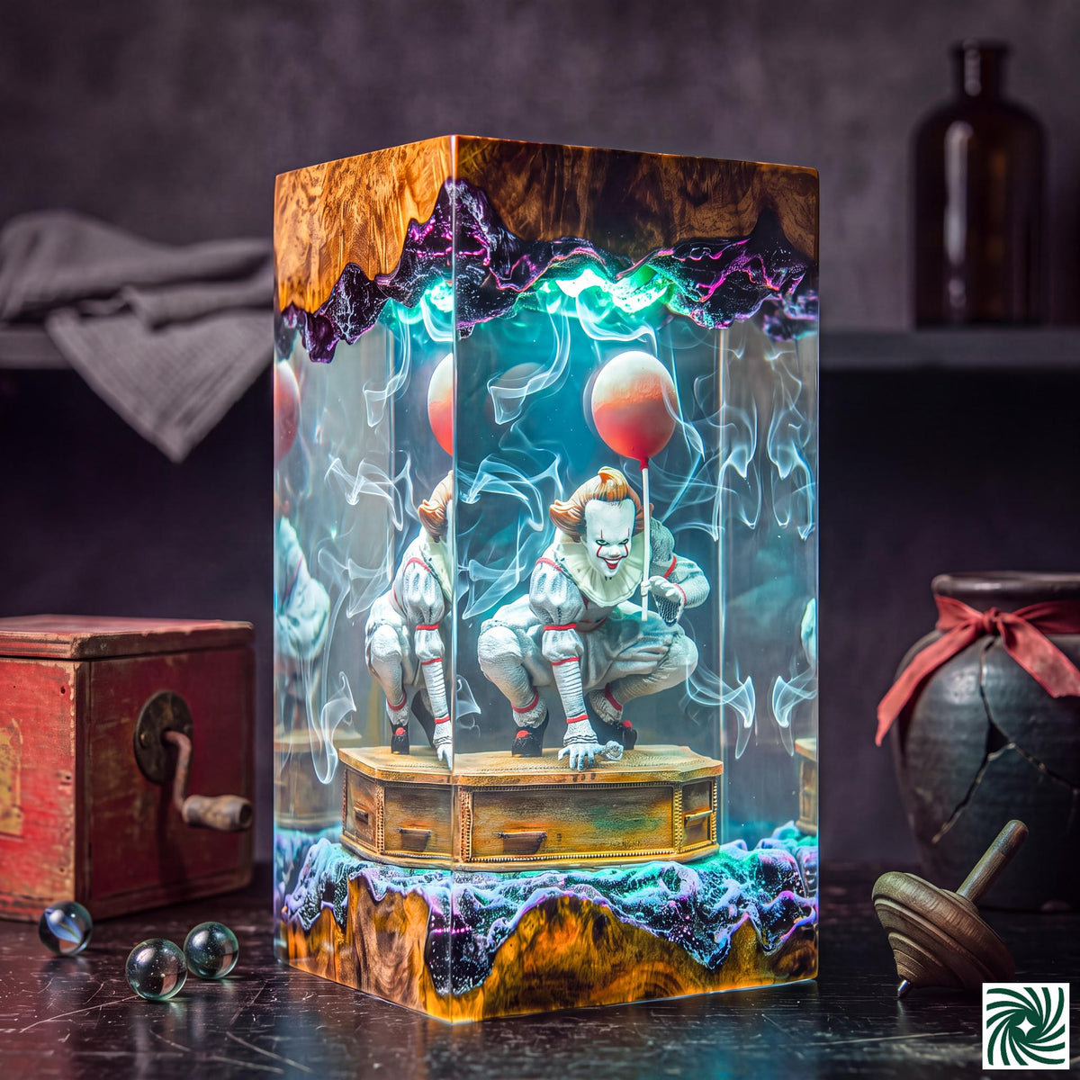 Halloween Resin Lamp