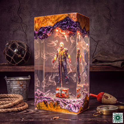 Jason Voorhees Underwater Resin Lamp