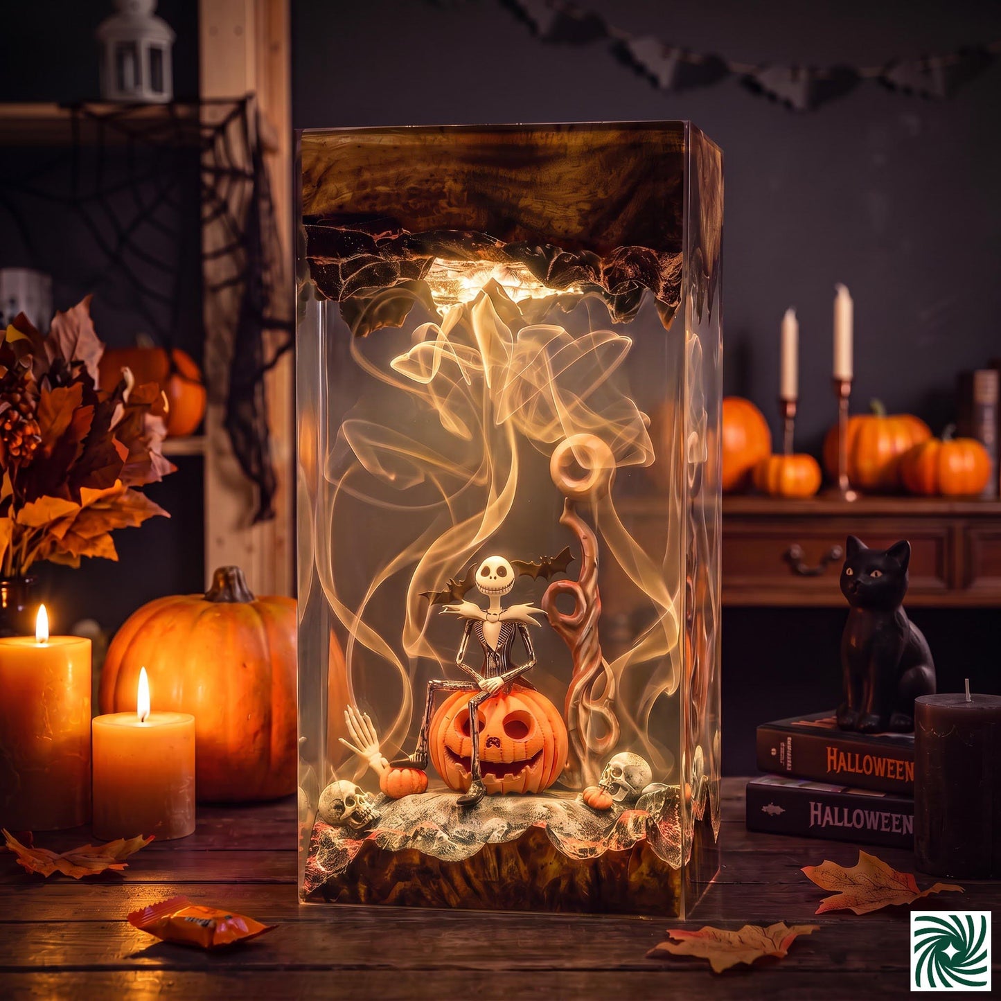 Halloween Resin Lamp