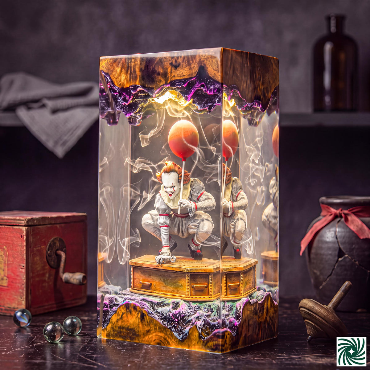 Halloween Resin Lamp