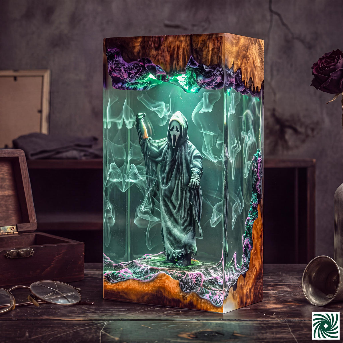 Halloween Resin Lamp