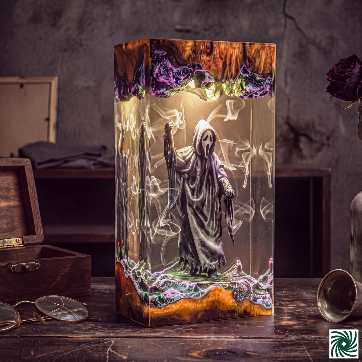 Halloween Resin Lamp