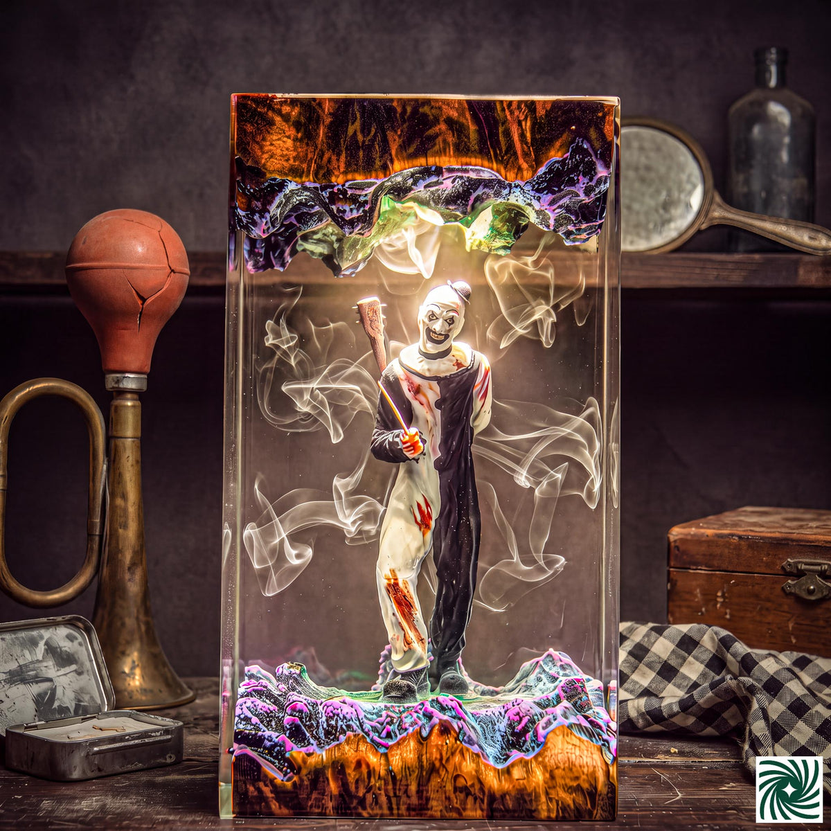 Art the Clown Resin Lamp