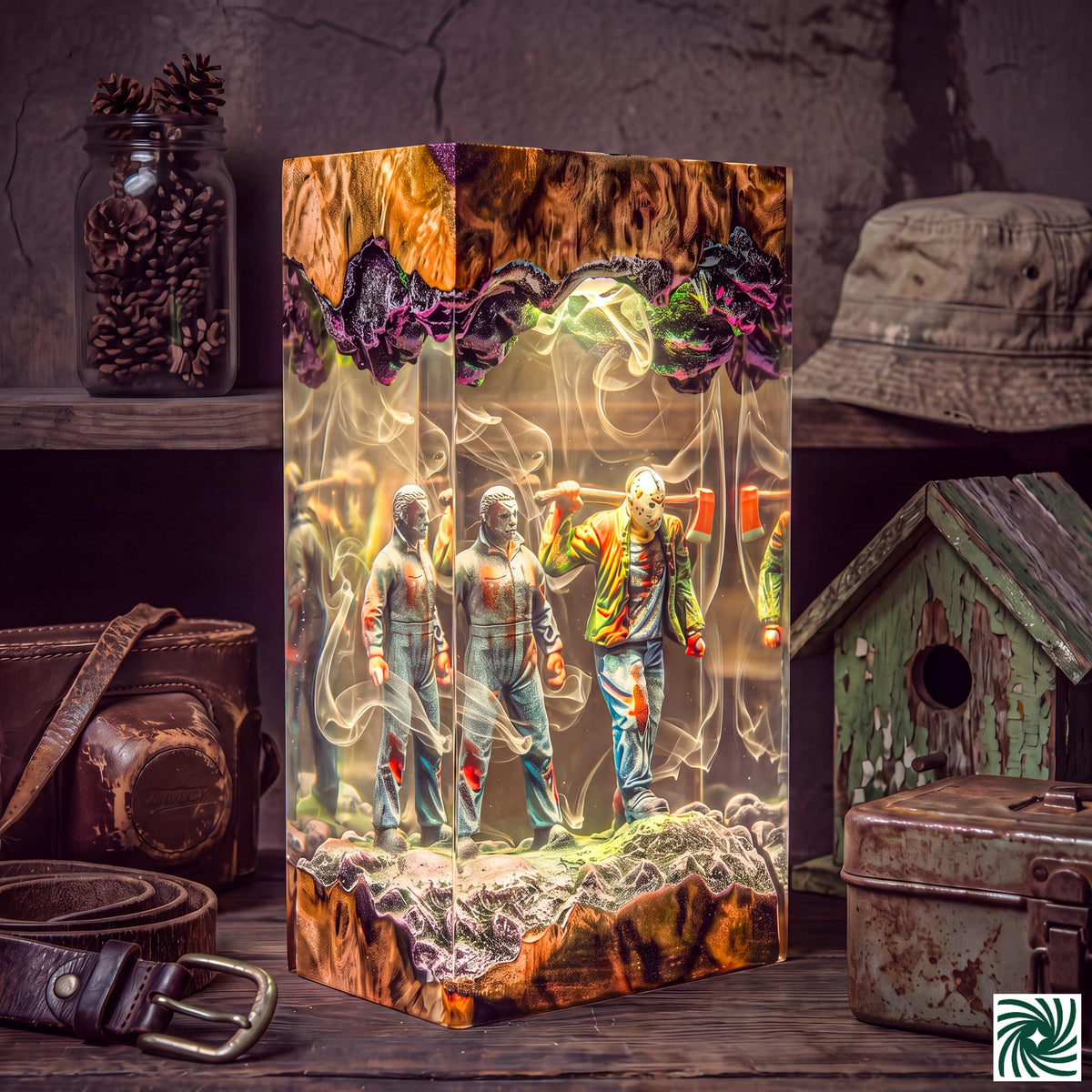 Halloween Resin Lamp