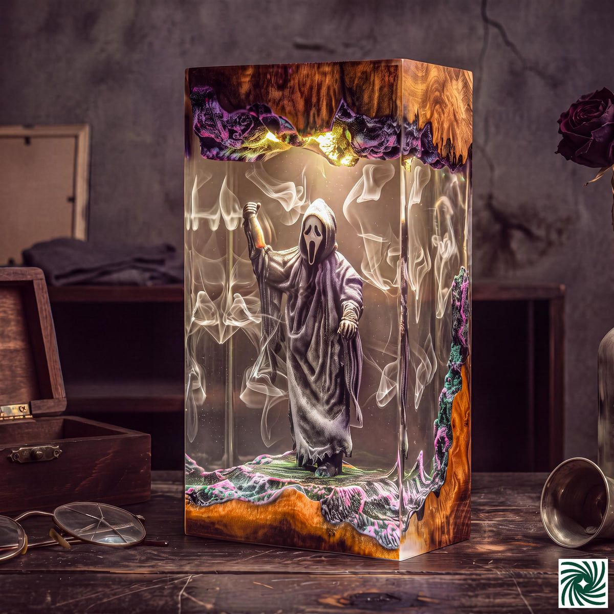 The Scream Resin Lamp