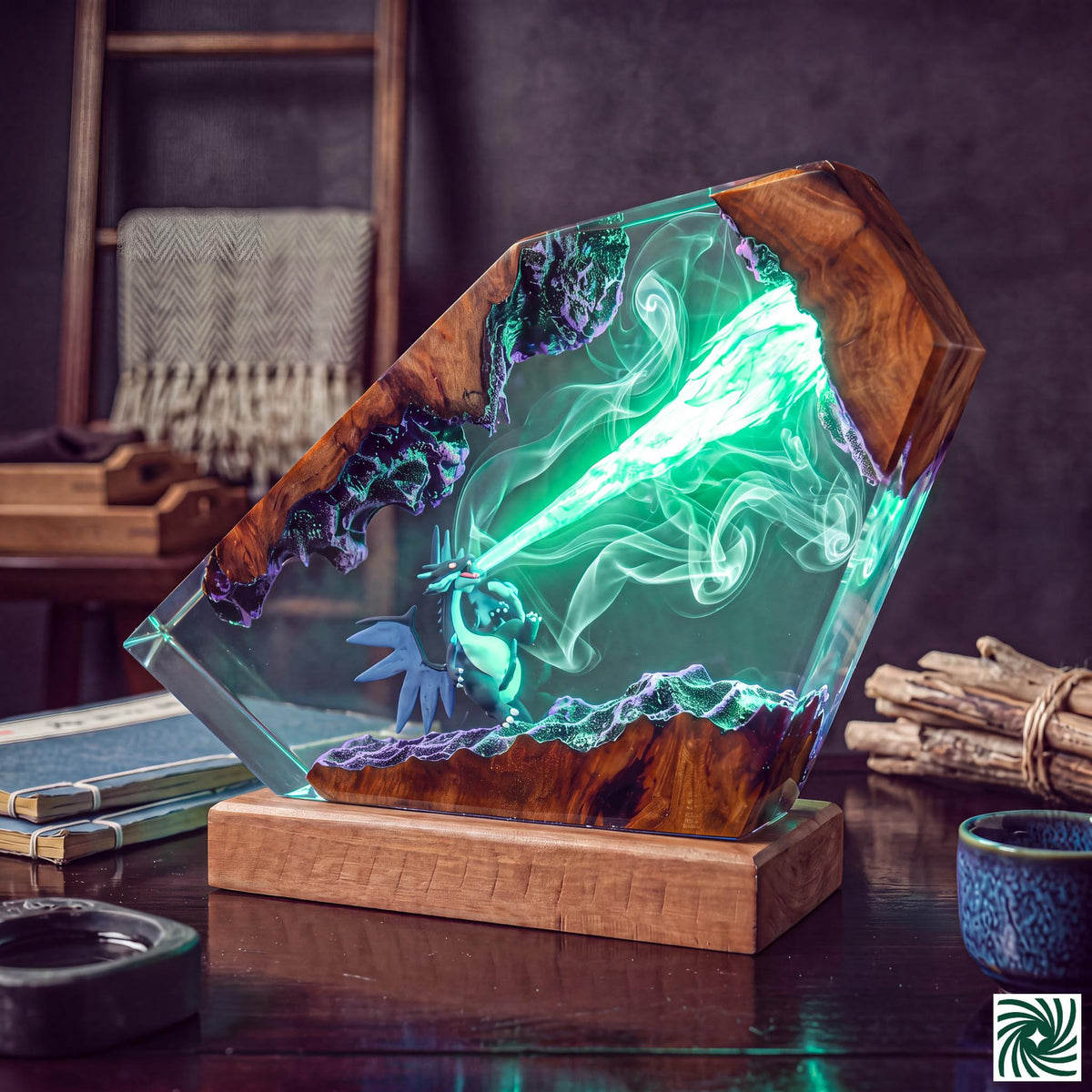 Mega Charizard X Resin Lamp