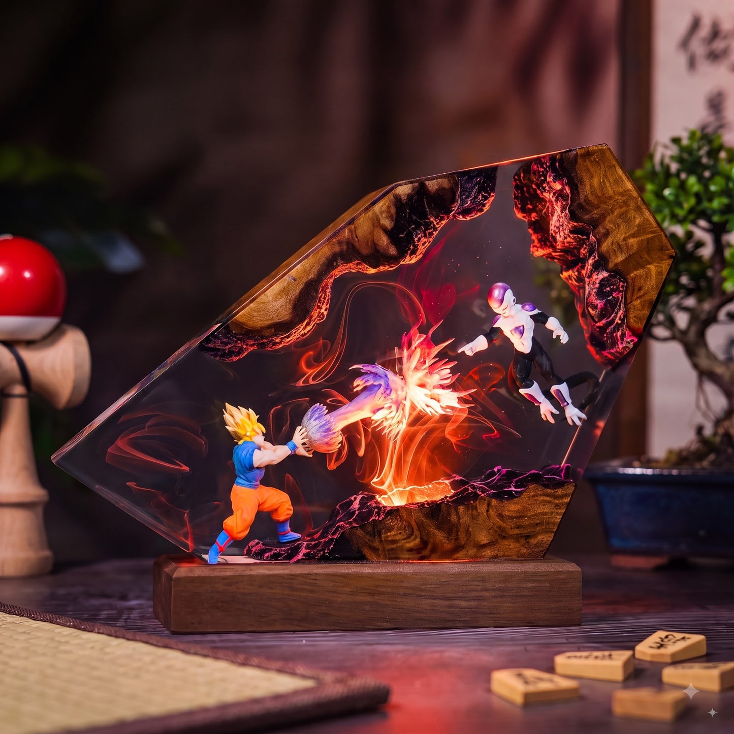 Goku vs Frieza Resin Lamp