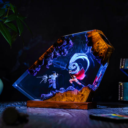 Lightning Strike & Solar Sphere Resin Lamp