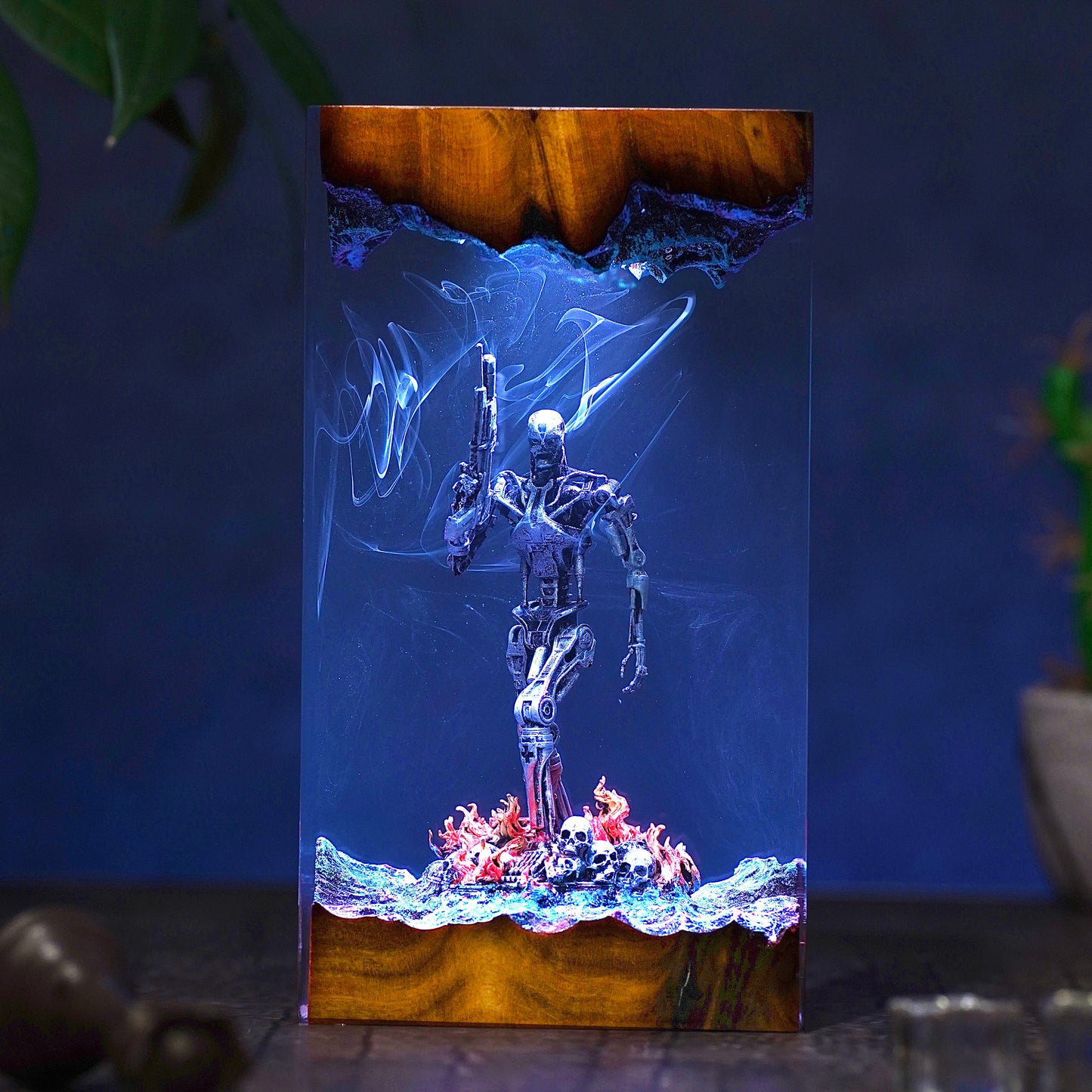 Atomic Survivor: Metal Flesh Resin Lamp