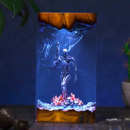 Atomic Survivor: Metal Flesh Resin Lamp