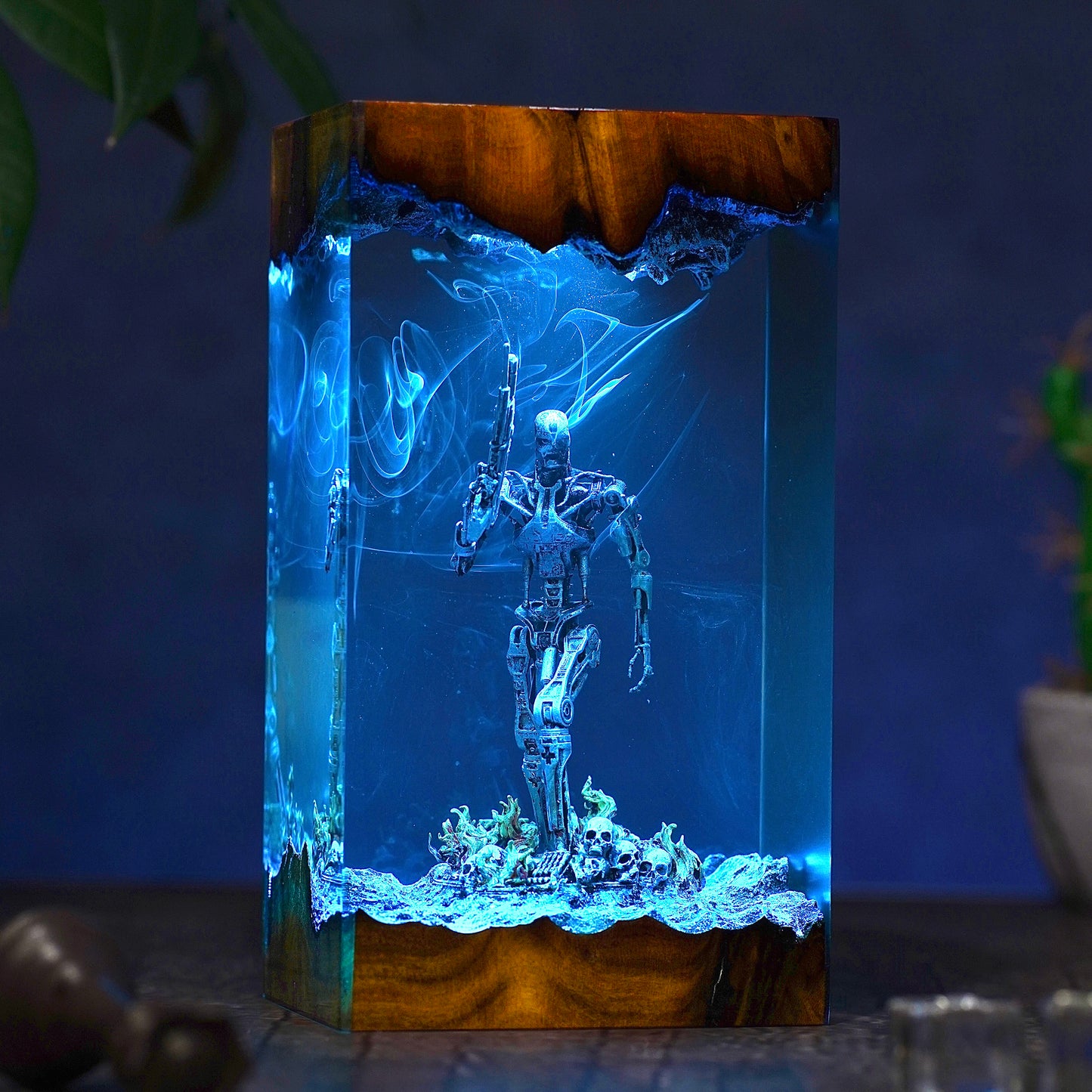 Atomic Survivor: Metal Flesh Resin Lamp