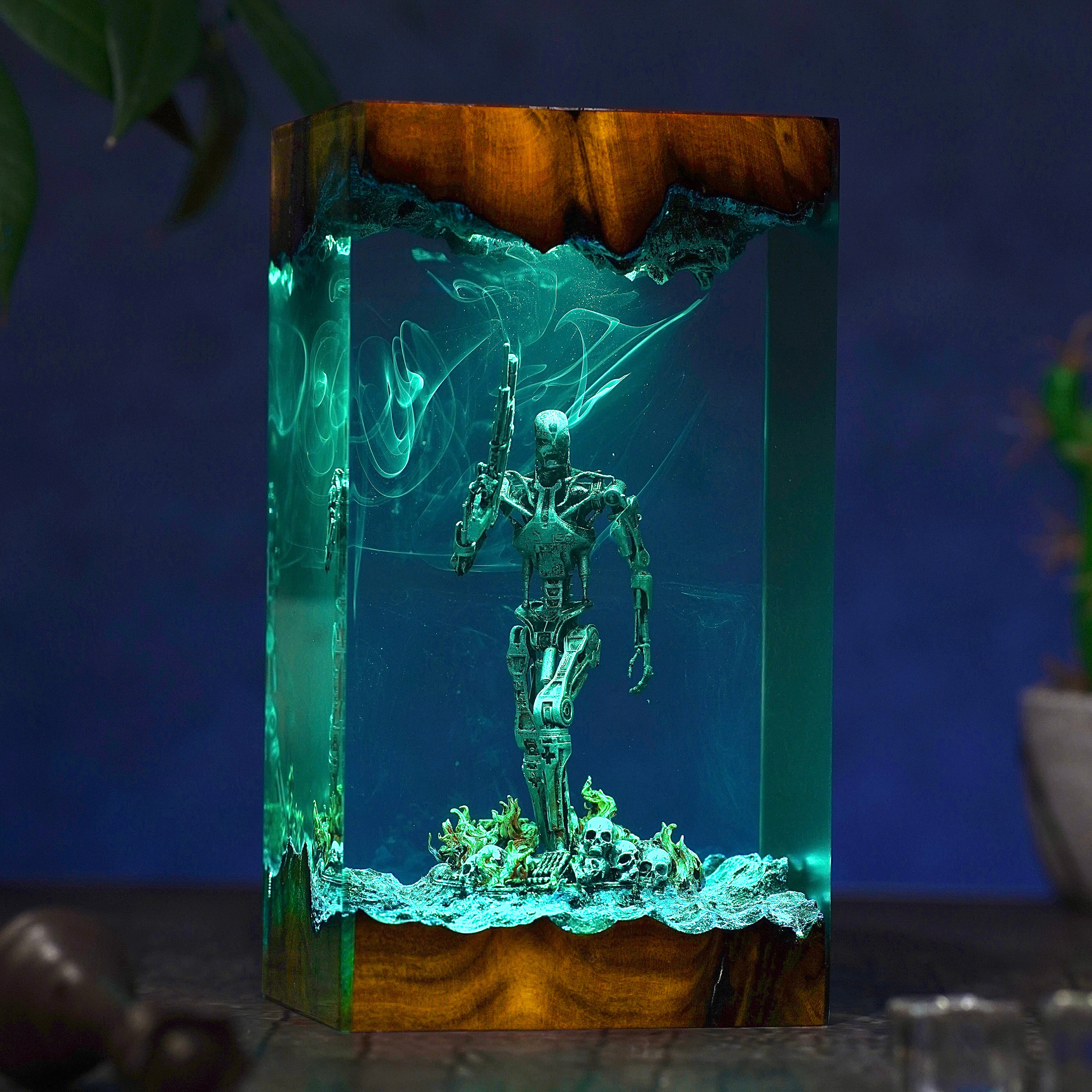 The Terminator Resin lamp