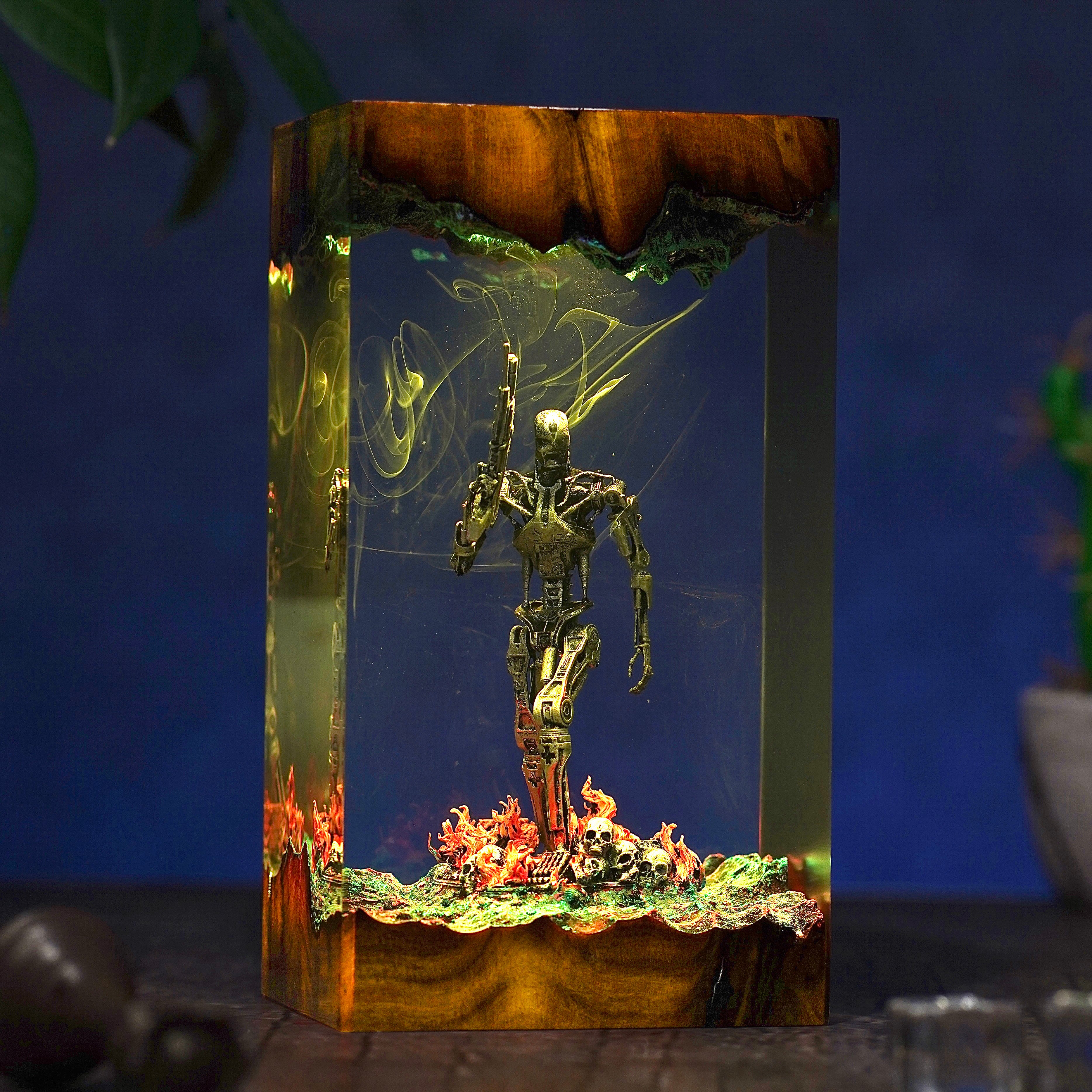 The Terminator Resin lamp