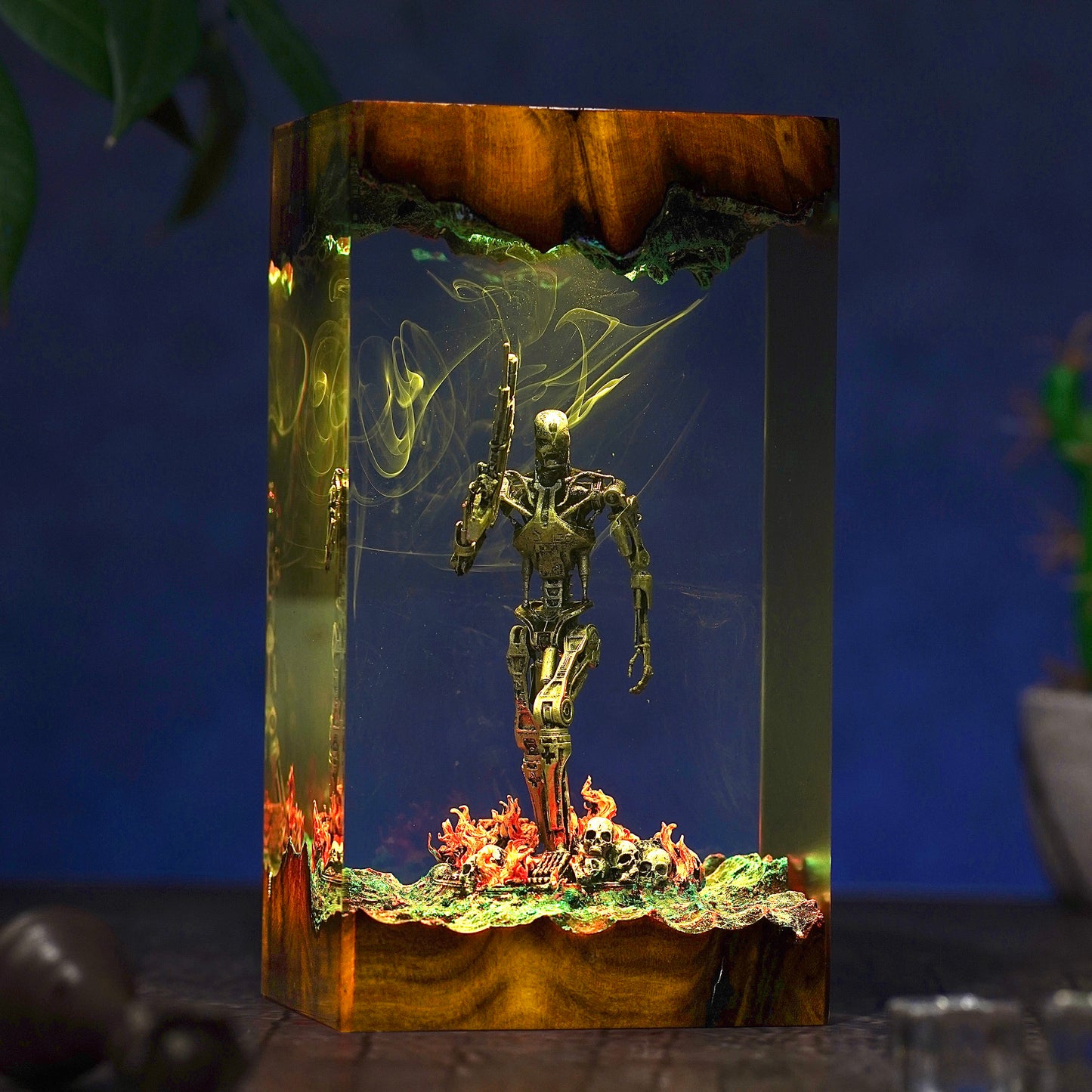 Atomic Survivor: Metal Flesh Resin Lamp