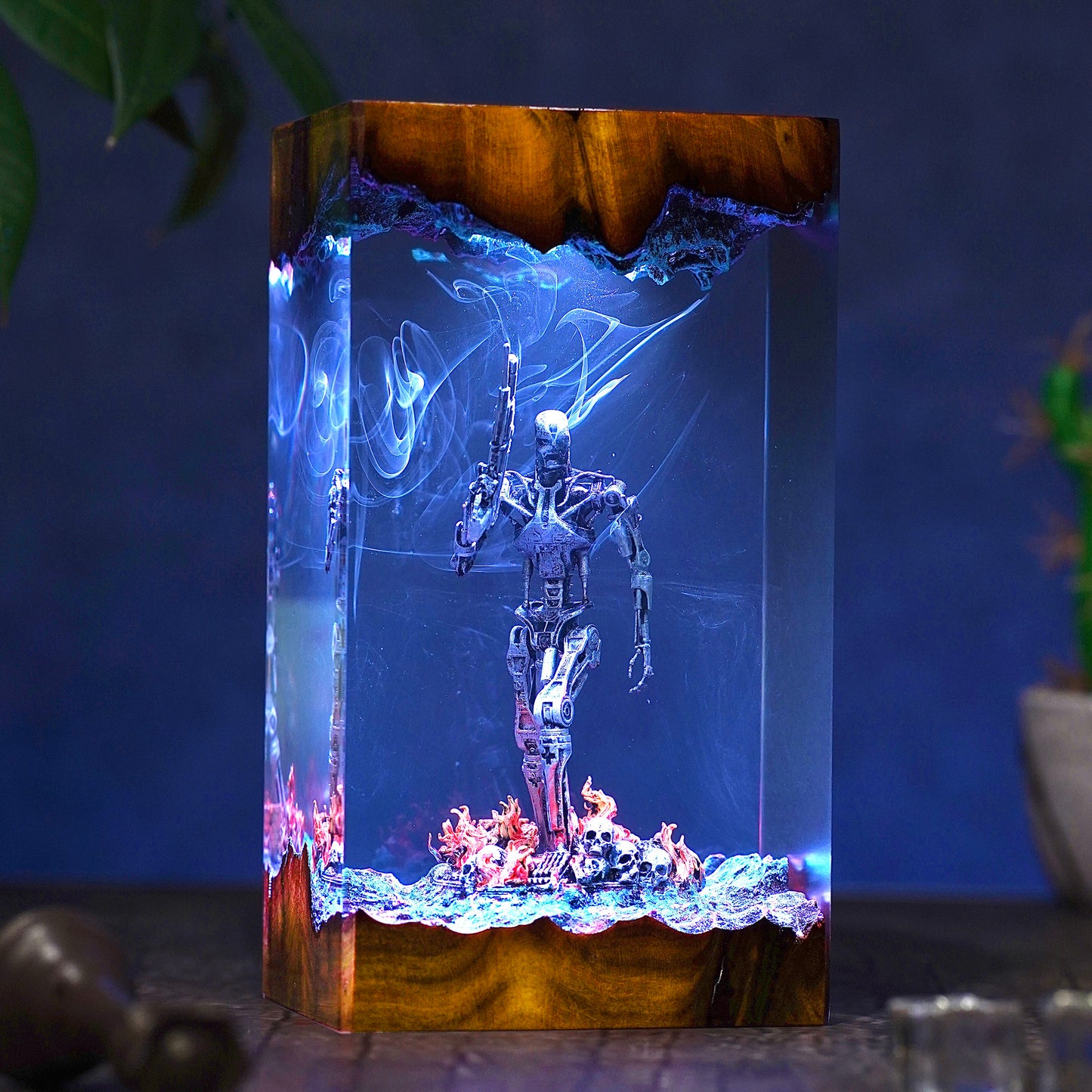 Atomic Survivor: Metal Flesh Resin Lamp