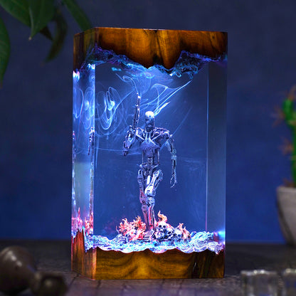 Atomic Survivor: Metal Flesh Resin Lamp