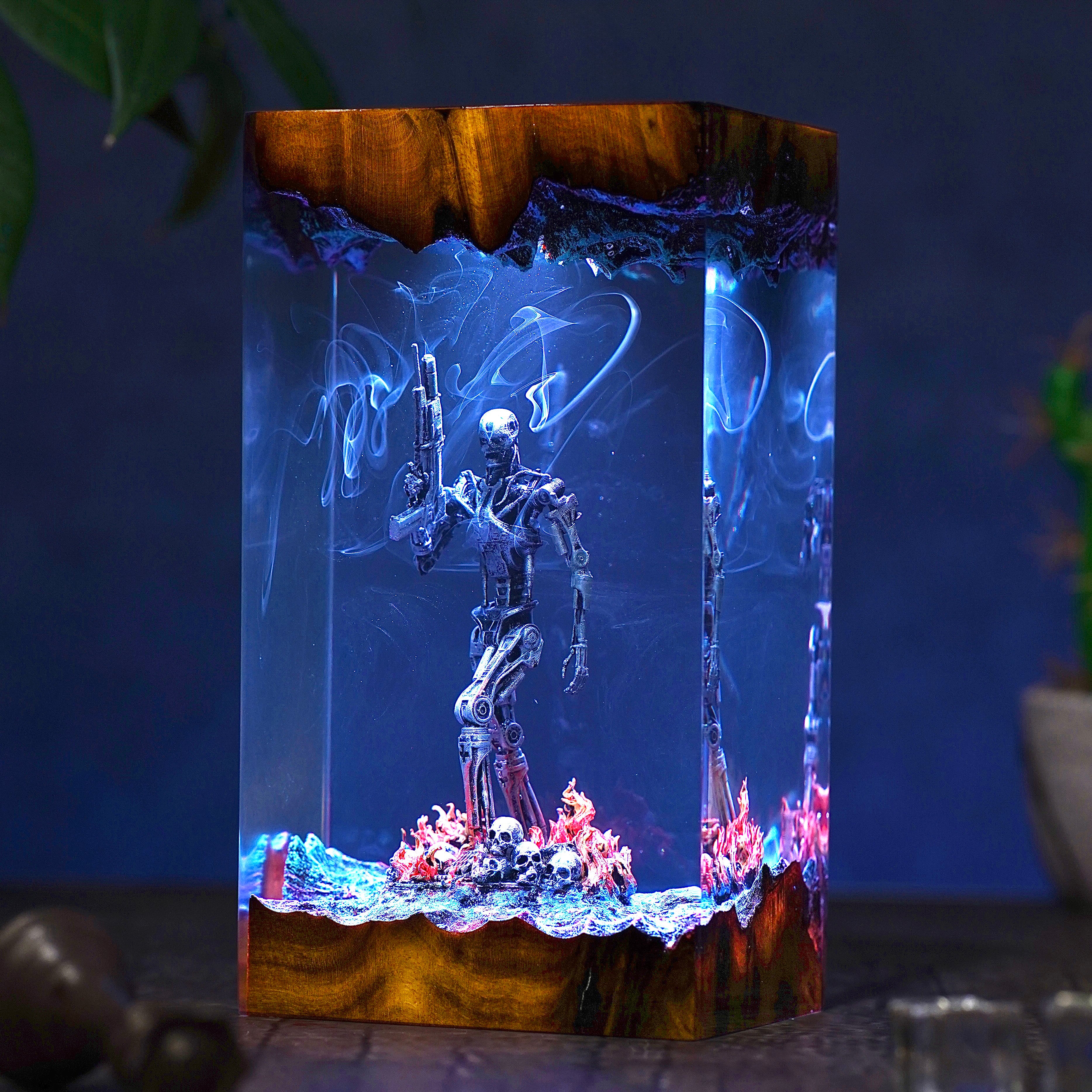 The Terminator Resin lamp