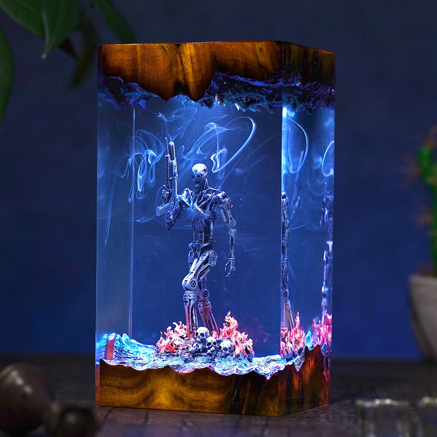 Atomic Survivor: Metal Flesh Resin Lamp