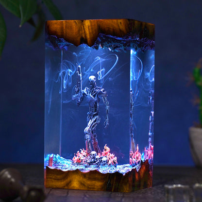 Atomic Survivor: Metal Flesh Resin Lamp