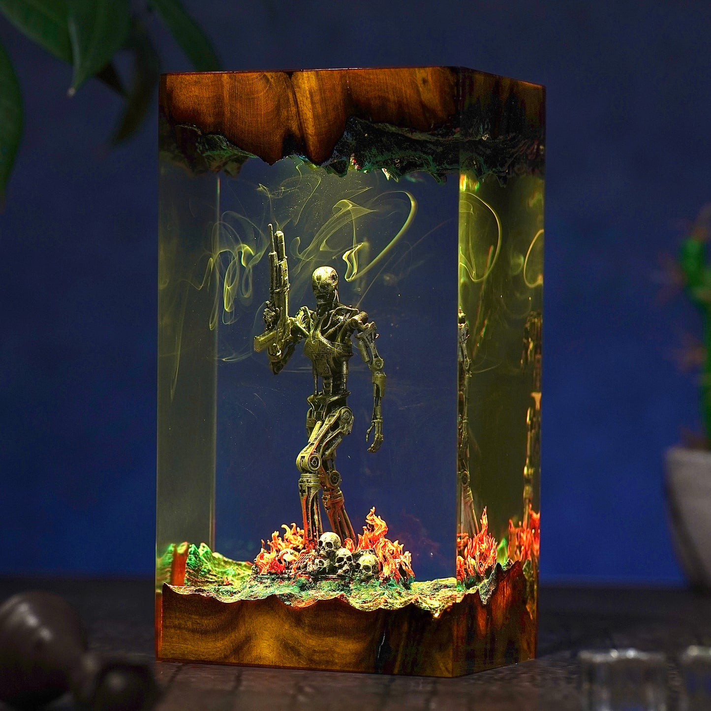 Atomic Survivor: Metal Flesh Resin Lamp