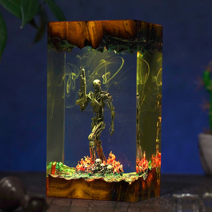 Atomic Survivor: Metal Flesh Resin Lamp