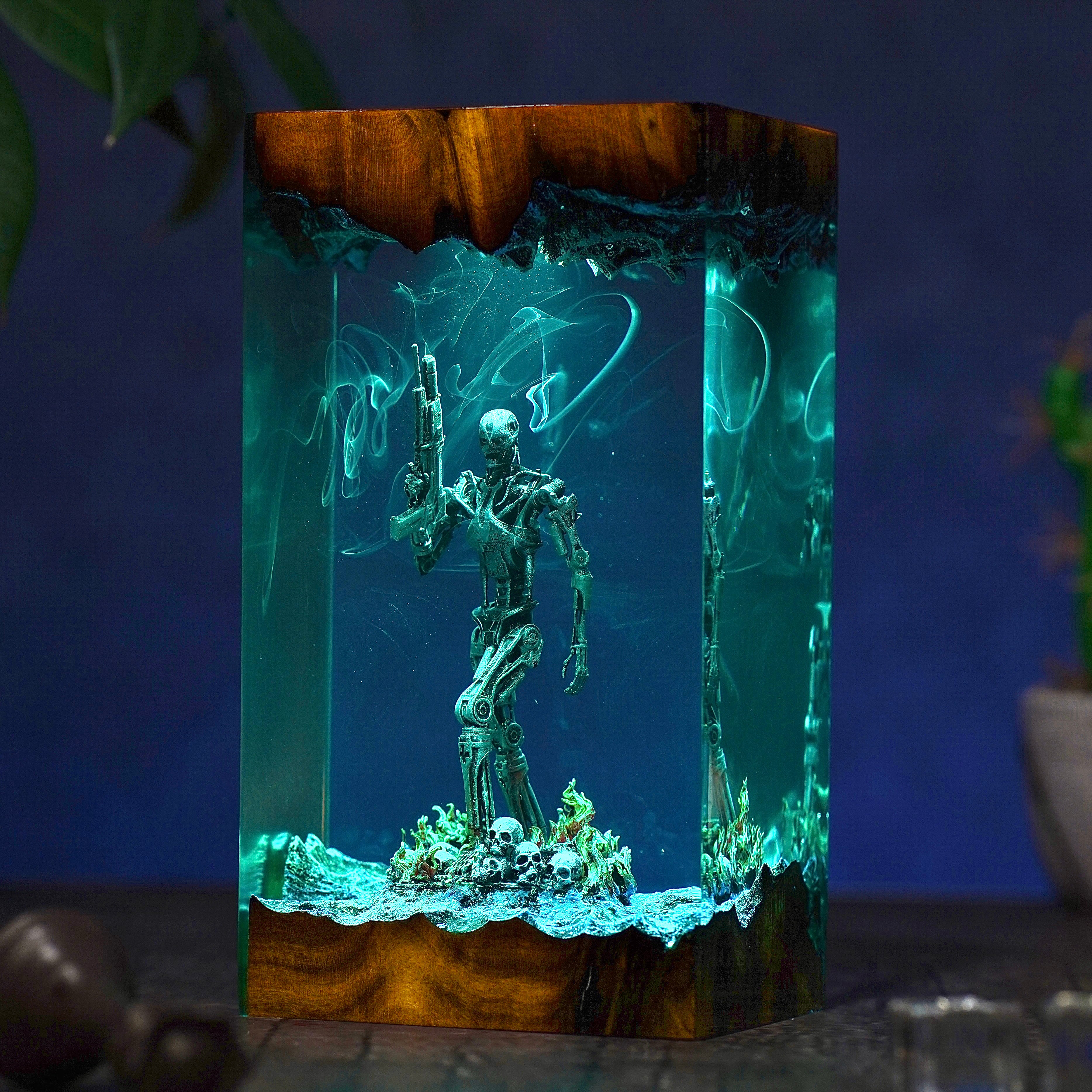 The Terminator Resin lamp