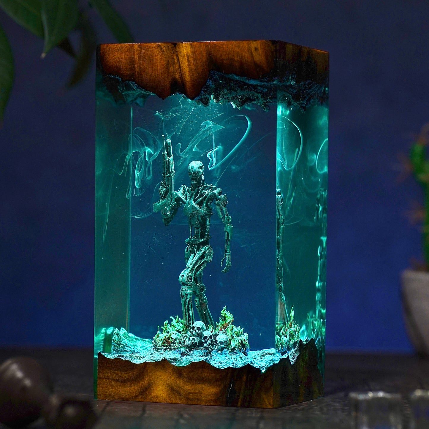 Atomic Survivor: Metal Flesh Resin Lamp