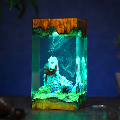 The Fallen Kingdom: Insect Warrior Resin Lamp